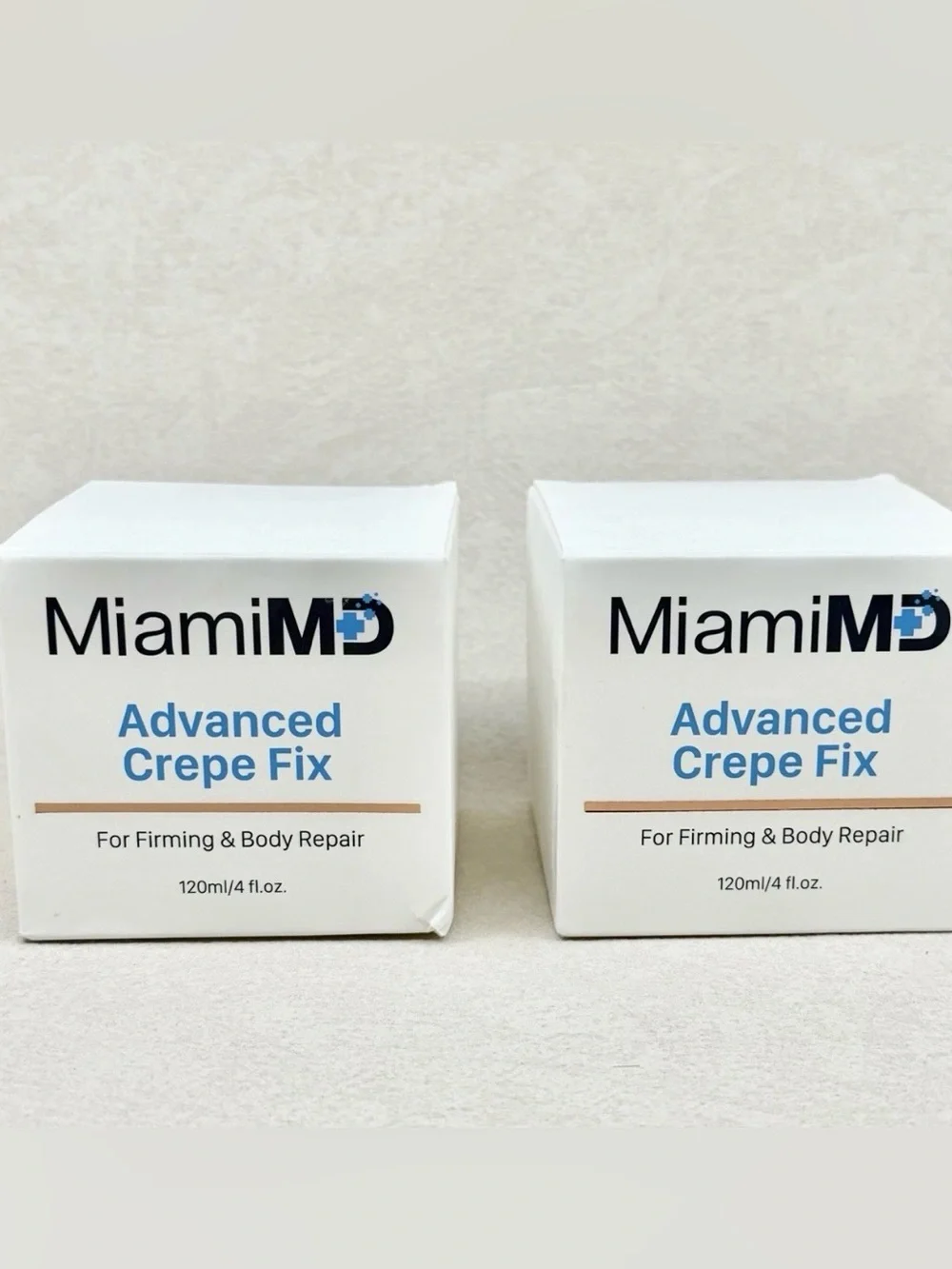 2 PACK MiamiMD Miami MD ADVANCED CREPE FIX Firming & Body Repair 4oz NEW Sealed